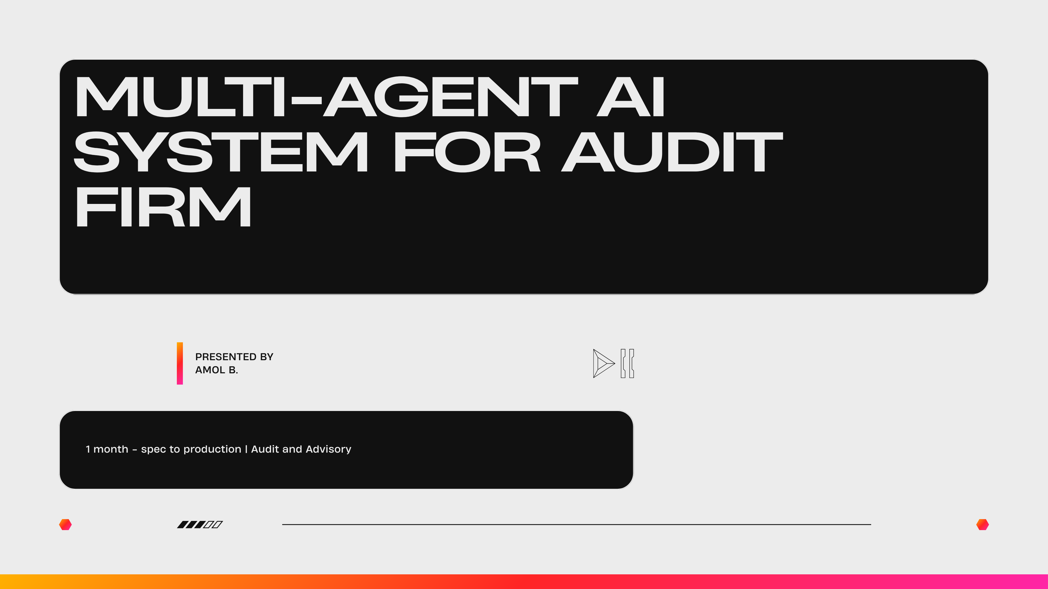 Multi-Agent AI System for Audit Firm